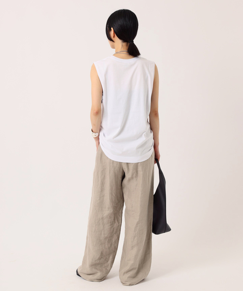 AP STUDIO(エーピーストゥディオ)の「*【NINETY PERCENT/ナインティ パーセント】クルーネックタンクトップ(タンクトップ・レディース・ブラック/ホワイト・FREE)」の7枚目の写真