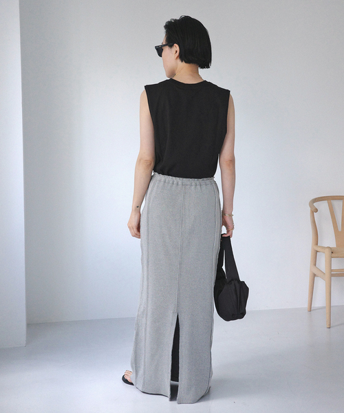 AP STUDIO(エーピーストゥディオ)の「*【NINETY PERCENT/ナインティ パーセント】クルーネックタンクトップ(タンクトップ・レディース・ブラック/ホワイト・FREE)」の12枚目の写真