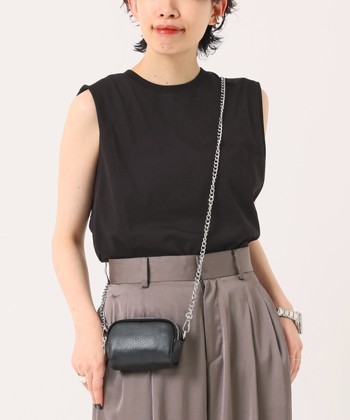 AP STUDIO(エーピーストゥディオ)の「*【NINETY PERCENT/ナインティ パーセント】クルーネックタンクトップ(タンクトップ・レディース・ブラック/ホワイト・FREE)」の13枚目の写真