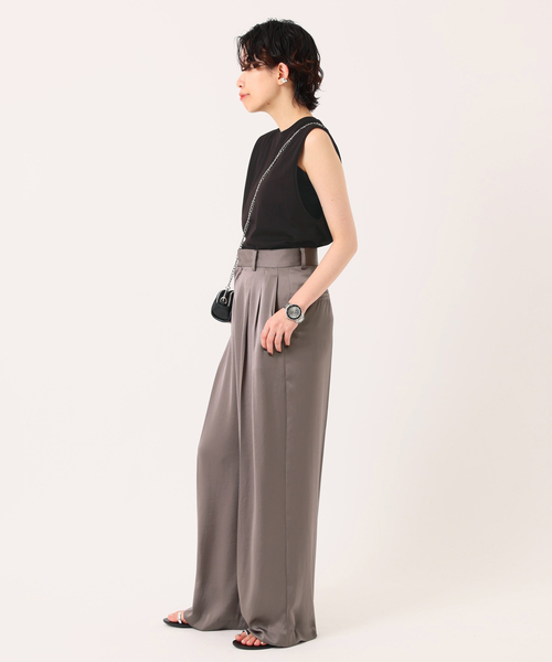 AP STUDIO(エーピーストゥディオ)の「*【NINETY PERCENT/ナインティ パーセント】クルーネックタンクトップ(タンクトップ・レディース・ブラック/ホワイト・FREE)」の17枚目の写真