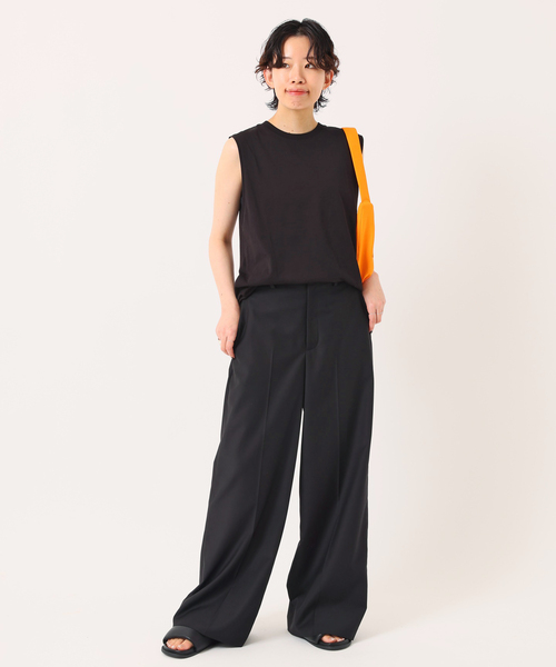 AP STUDIO(エーピーストゥディオ)の「*【NINETY PERCENT/ナインティ パーセント】クルーネックタンクトップ(タンクトップ・レディース・ブラック/ホワイト・FREE)」の22枚目の写真