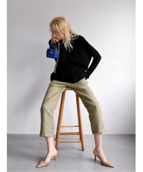 セール】side slit tweed pants（スラックス）｜Katrin TOKYO