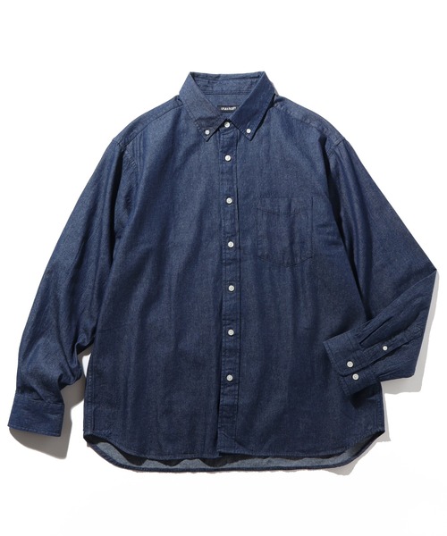 UNDERCOVER3デニム長袖シャツ ボタンダウン 青 セール】【LYLE&SCOTT/ライルアンドスコット】デニム生地 ボタン