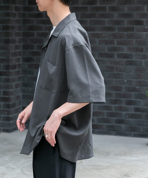 【セール】『WEB/一部店舗限定』FORK&SPOON ウールトロライクシャツ（シャツ/ブラウス）｜FORK&SPOON（フォークアンドスプーン）