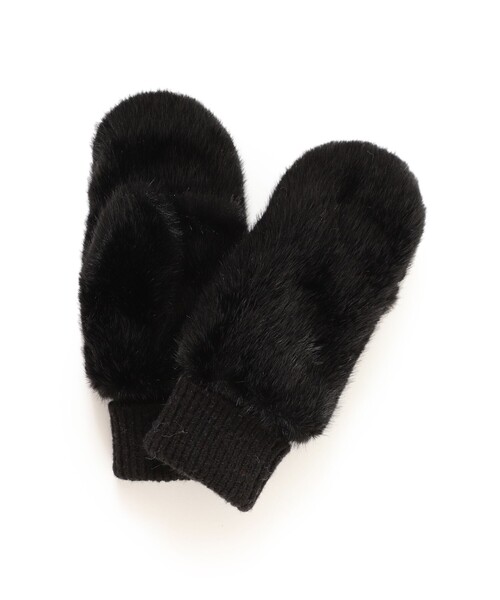 Ray BEAMS(レイビームス)の「CONTROL FREAK / 別注 フェイクファー ミトン(手袋・レディース・オフホワイト/ブラック/パープル・ONE SIZE)」の13枚目の写真