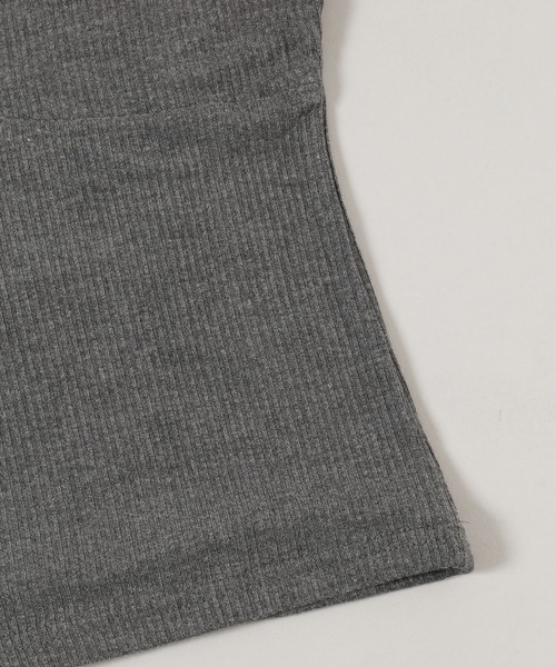 PHILLY（フィリー）の「【PHILLY】キャミレイヤードデザインTシャツ（Tシャツ/カットソー・レディース・グレー/チャコールグレー・FREE）」の14枚目の写真