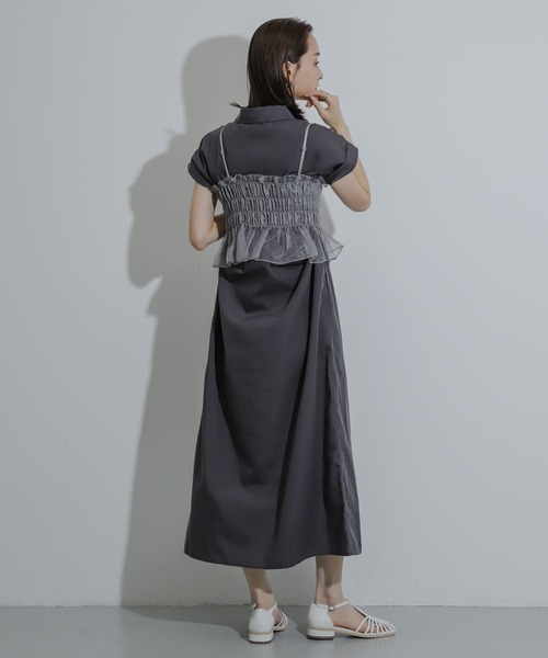 セール】ビスチェセットフレンチスリーブワンピース（ワンピース