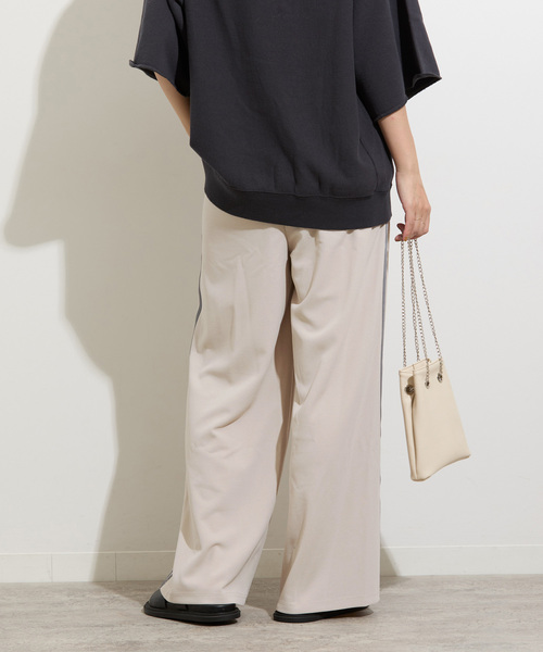 JOURNAL STANDARD relume(ジャーナルスタンダード レリューム)の「【洗濯機洗い可能】トレンドのスポーティーstyle。カットジャージサイドラインパンツ(その他パンツ・レディース・ライトグレー/ブラック・FREE)」の19枚目の写真