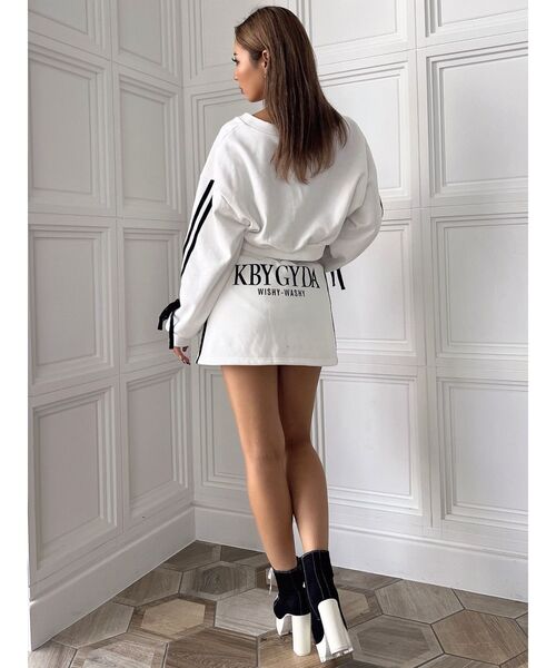 GYDA(ジェイダ)の「【SETUP着用可】KBY GYDA2ラインスカートライクショートパンツ(スカート・レディース・オフホワイト/グレー/ブラック・FREE)」の18枚目の写真