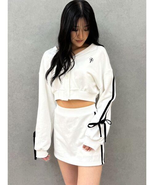 GYDA(ジェイダ)の「【SETUP着用可】KBY GYDA2ラインスカートライクショートパンツ(スカート・レディース・オフホワイト/グレー/ブラック・FREE)」の10枚目の写真