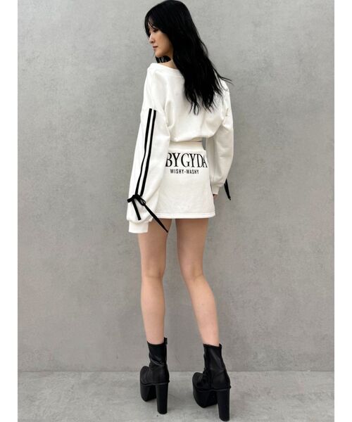 GYDA(ジェイダ)の「【SETUP着用可】KBY GYDA2ラインスカートライクショートパンツ(スカート・レディース・オフホワイト/グレー/ブラック・FREE)」の13枚目の写真