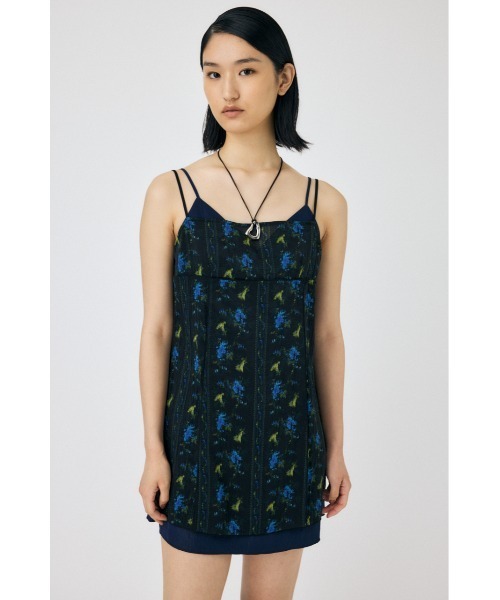 MOUSSY(マウジー)の「SHEER LAYERED SLIP ミニドレス(ワンピース・レディース・ブラック/ベージュ・1)」の21枚目の写真