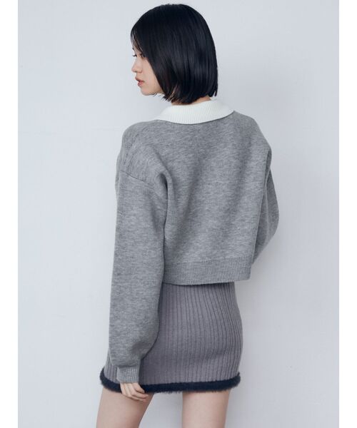 EMODA（エモダ）の「ジャガードロゴニット（ニット/セーター・レディース・グレー/ブラウン/ブラック・FREE）」の11枚目の写真