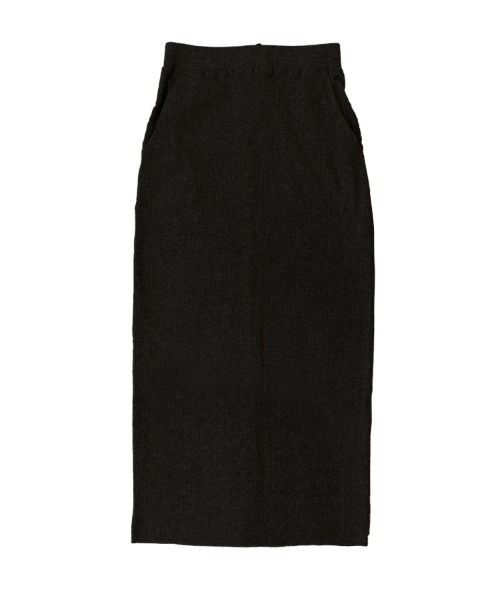 DONOBAN（ドノバン）の「セルフカットリブロングタイトスカート（スカート・レディース・グレイッシュベージュ/アイボリー/ブラック/グレー/ブルー/レッド/グリーン・ONE）」の21枚目の写真