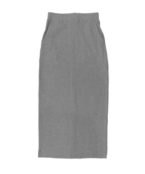 DONOBAN（ドノバン）の「セルフカットリブロングタイトスカート（スカート・レディース・グレイッシュベージュ/アイボリー/ブラック/グレー/ブルー/レッド/グリーン・ONE）」の22枚目の写真