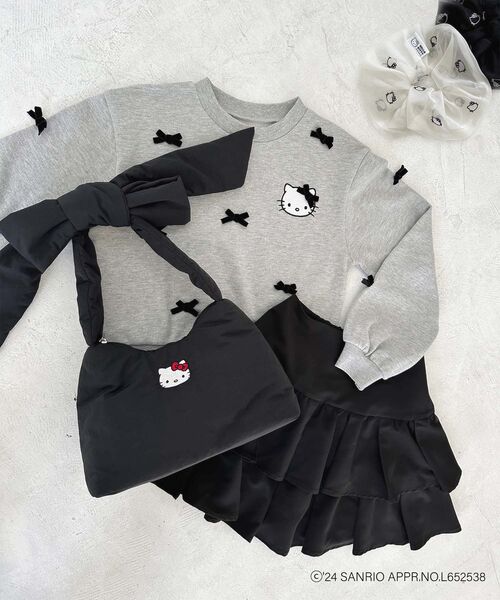 MAJESTIC LEGON（マジェスティックレゴン）の「ハローキティ リボンハンドルバッグ（ショルダーバッグ・レディース・ブラック・FREE）」の13枚目の写真