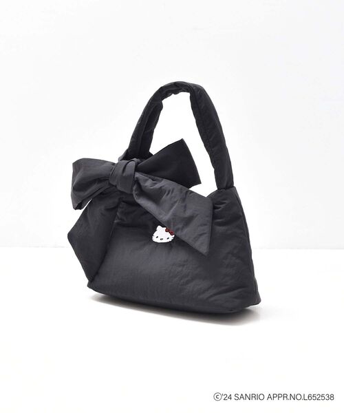 MAJESTIC LEGON（マジェスティックレゴン）の「ハローキティ リボンハンドルバッグ（ショルダーバッグ・レディース・ブラック・FREE）」の4枚目の写真