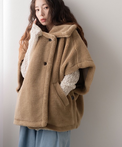 セール】テディベアポンチョコート（ポンチョ）｜rectangle