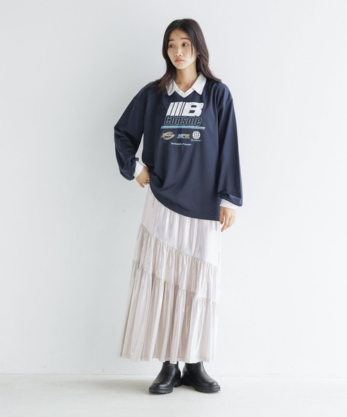 LOWRYS FARM(ローリーズファーム)の「ユニフォームTLS 152719(Tシャツ/カットソー・レディース・グレー/ネイビー/アイボリー・FREE)」の11枚目の写真