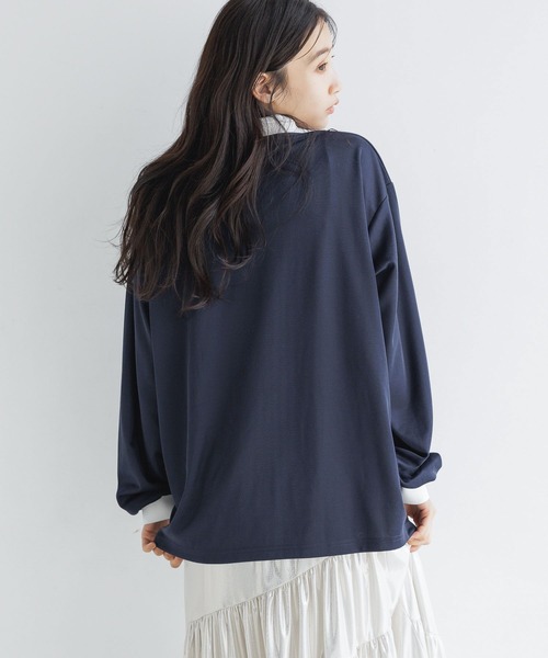 LOWRYS FARM(ローリーズファーム)の「ユニフォームTLS 152719(Tシャツ/カットソー・レディース・グレー/ネイビー/アイボリー・FREE)」の14枚目の写真