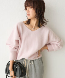 RIVE DROITE | 予約【やわらかな着心地】ヘアリーラグランVネックニット(ニット/セーター)