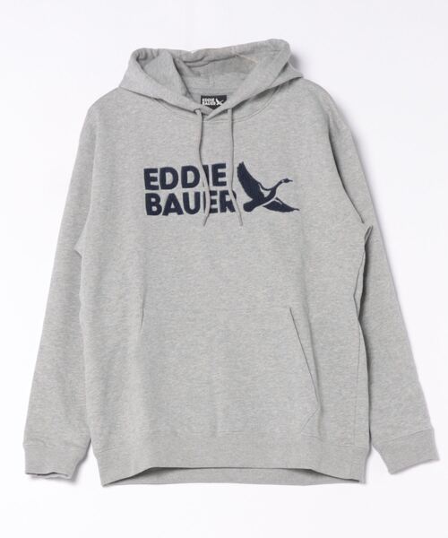 Eddie Bauer(エディーバウアー)の「ロゴ スウェットフーディ(パーカー・メンズ・杢グレー/ネイビー/ブラック/サファリグリーン/ダークベージュ・M/XXL/XL/L/S)」の14枚目の写真