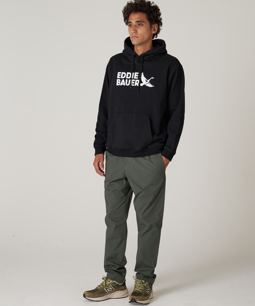 Eddie Bauer(エディーバウアー)の「ロゴ スウェットフーディ(パーカー・メンズ・杢グレー/ネイビー/ブラック/サファリグリーン/ダークベージュ・M/XXL/XL/L/S)」の8枚目の写真