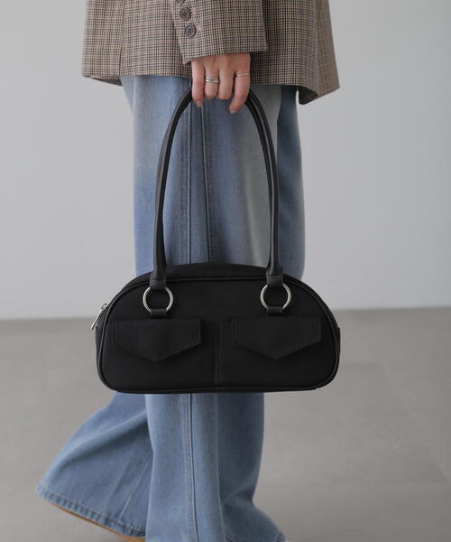 FREE'S MART（フリーズマート）の「◆ランドスケープバッグ（トートバッグ・レディース・ブラック/ホワイト・ﾌﾘ-）」の2枚目の写真