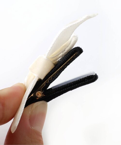 apres les cours（アプレレクール）の「ミニリボンヘアクリップセット（ヘアピン・キッズ・ベージュ/ブラック・FREE）」の11枚目の写真