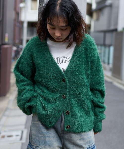 セール】MARY QUANT × PUBLUX/マリークワント フェザー シャギー