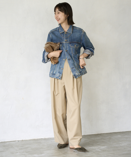 plage（プラージュ）の「《追加》デニムジャケット（デニムジャケット・レディース・ネイビー・36/38）」の2枚目の写真