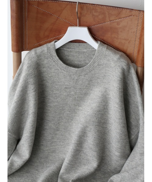 Katrin TOKYO(カトリーントーキョー)の「big crewneck knit(ニット/セーター・レディース・パープル/イエロー/ライトグレー・FREE/XS)」の15枚目の写真