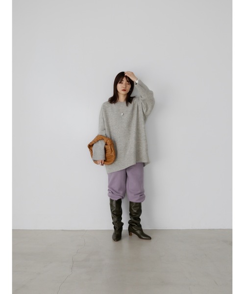 Katrin TOKYO(カトリーントーキョー)の「big crewneck knit(ニット/セーター・レディース・パープル/イエロー/ライトグレー・FREE/XS)」の18枚目の写真