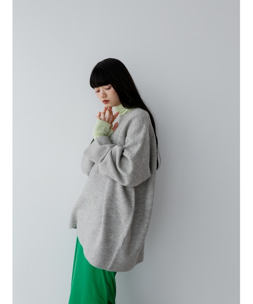 Katrin TOKYO(カトリーントーキョー)の「big crewneck knit(ニット/セーター・レディース・パープル/イエロー/ライトグレー・FREE/XS)」の16枚目の写真