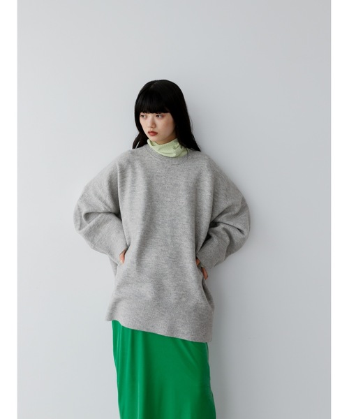 Katrin TOKYO(カトリーントーキョー)の「big crewneck knit(ニット/セーター・レディース・パープル/イエロー/ライトグレー・FREE/XS)」の11枚目の写真