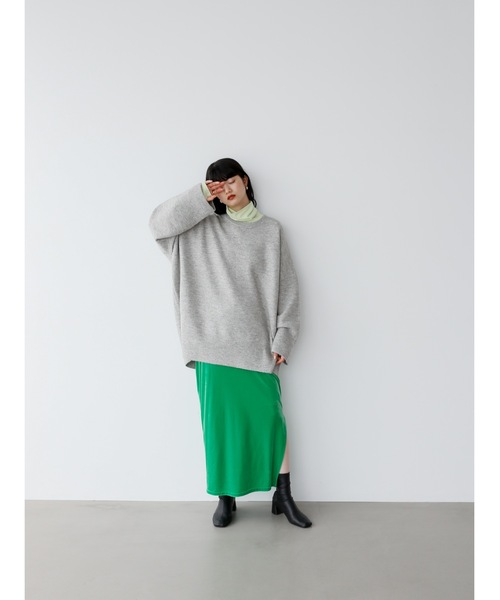 Katrin TOKYO(カトリーントーキョー)の「big crewneck knit(ニット/セーター・レディース・パープル/イエロー/ライトグレー・FREE/XS)」の17枚目の写真