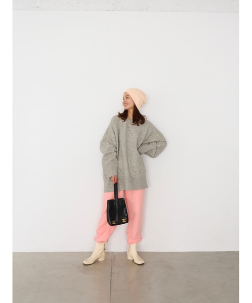 Katrin TOKYO(カトリーントーキョー)の「big crewneck knit(ニット/セーター・レディース・パープル/イエロー/ライトグレー・FREE/XS)」の19枚目の写真