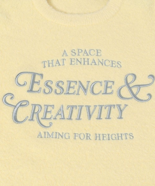 【セール】【UNISEX/選べる着丈】カールヤーンロゴニット（ニット/セーター）｜Anui（アニュイ）