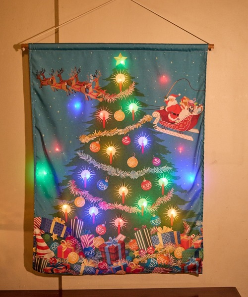 クリスマスイベント限定 タペストリー DIYクリスマスツリー タペストリー1m | 株式会社ハック