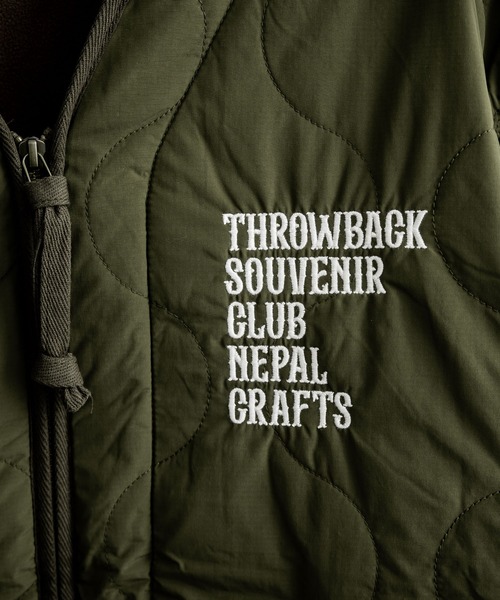 KRIFF MAYER（クリフメイヤー）の「KRIFF MAYER クリフメイヤー スーベニア刺繍キルトジャケット 2415104（ブルゾン・メンズ・ダークブラウン/グレー/オフホワイト/オリーブ/ブラック/パープル・XL/M/L）」の22枚目の写真