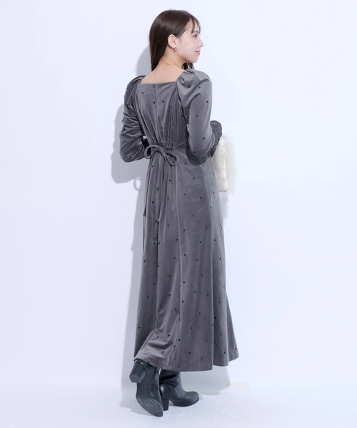 Mystrada（マイストラーダ）の「ベロアドットワンピース（ワンピース