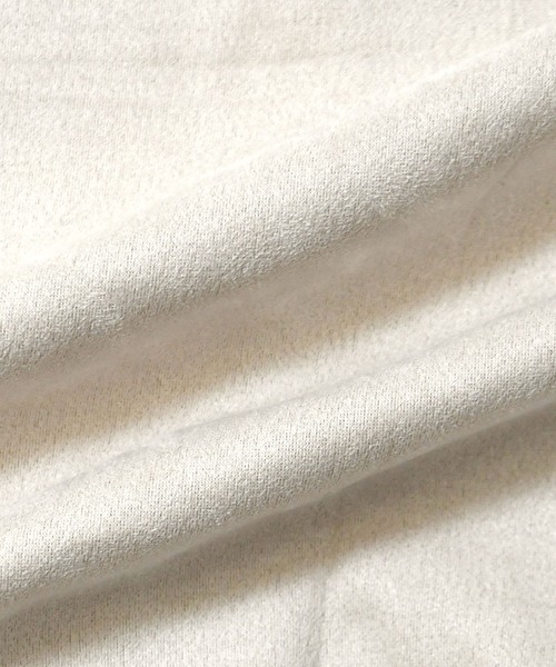 おしゃれスタ（オシャレスタ）の「faux suede switching design cutsew/スウェードタッチ 切り替えデザイン カットソー オーバーサイズ メンズ レディース（スウェット・メンズ・ブラック/グレイッシュベージュ/サックスブルー/オフホワイト/チャコールグレー・M/L/XL）」の15枚目の写真