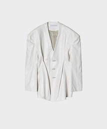 【YOHEI OHNO/ヨウヘイオオノ】Mayamiki Faux Leather Jacket/レザージャケット