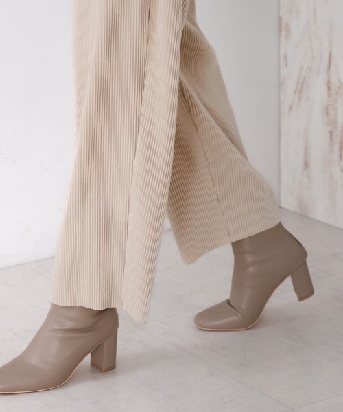 Bou Jeloud(ブージュルード)の「プリーツベロアパンツ(その他パンツ・レディース・チャコールグレー/A/ホワイト・FREE)」の10枚目の写真