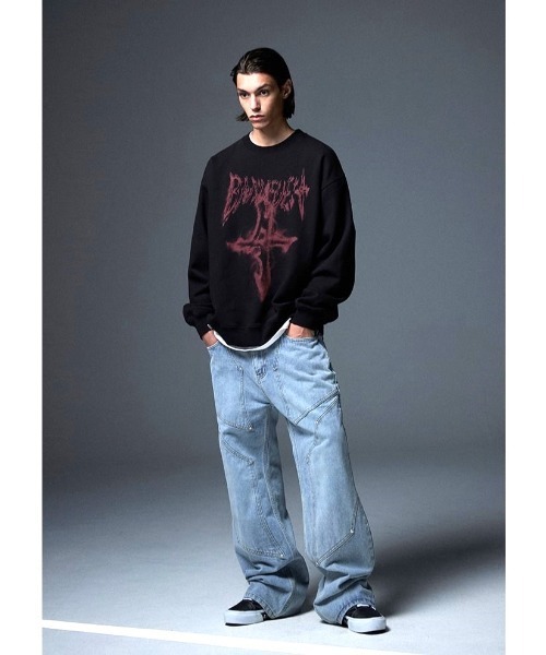 NOT4NERD(ノットフォーナード)の「【UNISEX】 NOT4NERD/B04 シンボルプルオーバー(裏起毛)(スウェット・レディース・ブラック/カーキ・X-LARGE/MEDIUM/LARGE)」の20枚目の写真