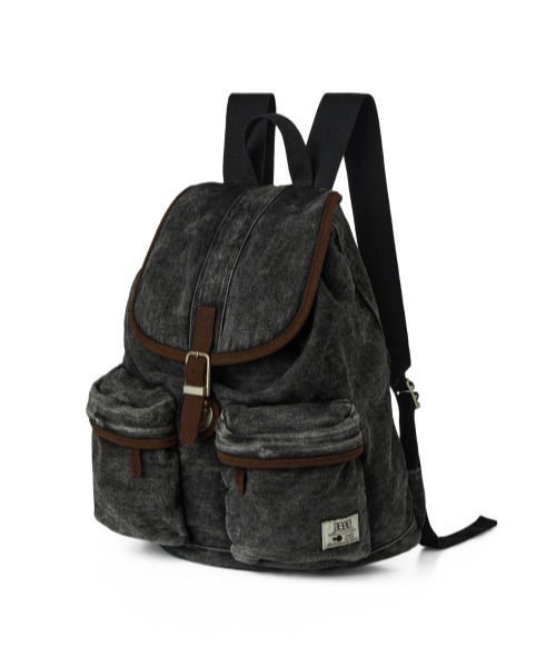 aeae(エーイーエーイー)の「OUT POCKET DENIM BACKPACK(バックパック/リュック・レディース・インディゴブルー/ブラック・FREE)」の2枚目の写真