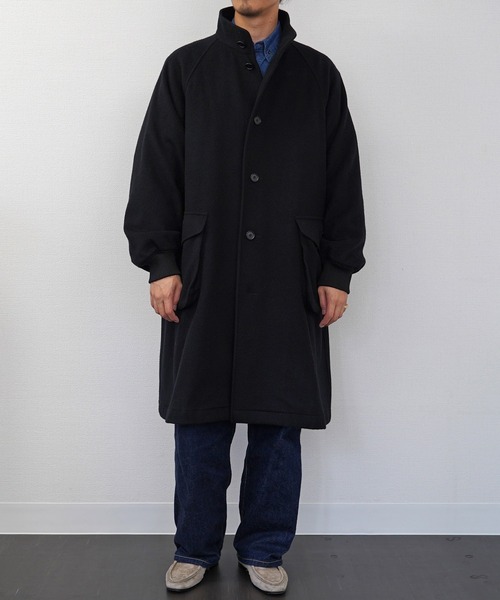 BASISBROEK(バシスブルック)の「【BASISBROEK】ISLAND(ステンカラーコート・メンズ・ブラック/モカ・2)」の13枚目の写真