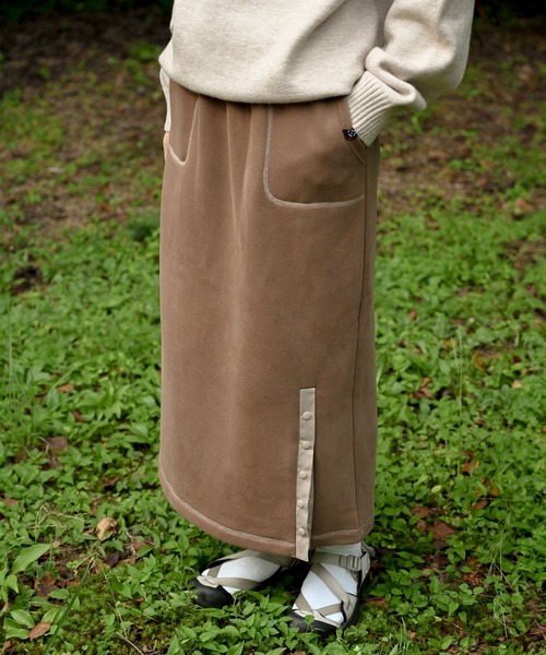 セール】Brushed lining sweat skirt 裏起毛スウェットスカート (AW