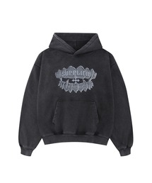 Supplierブラック フレイムパーカー SUPPLIER｜サプライヤーのパーカー（ブラック/黒色系）通販