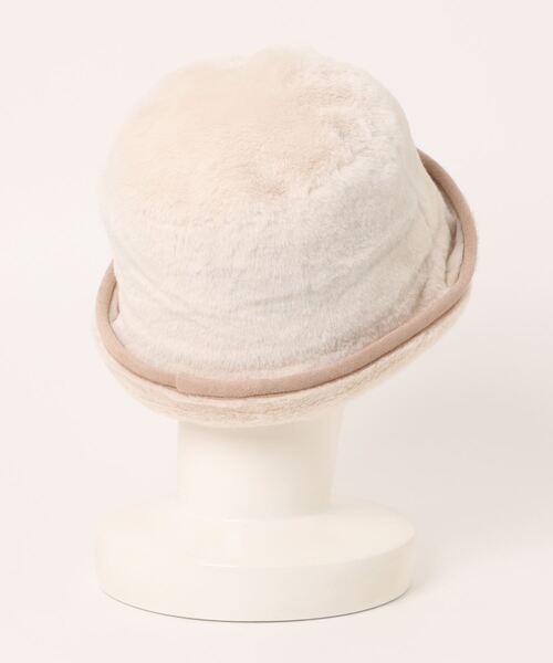 polcadot（ポルカドット）の「ファーセラーハット（ハット・レディース・アイボリー/ブラック/ベージュ・FREE）」の4枚目の写真